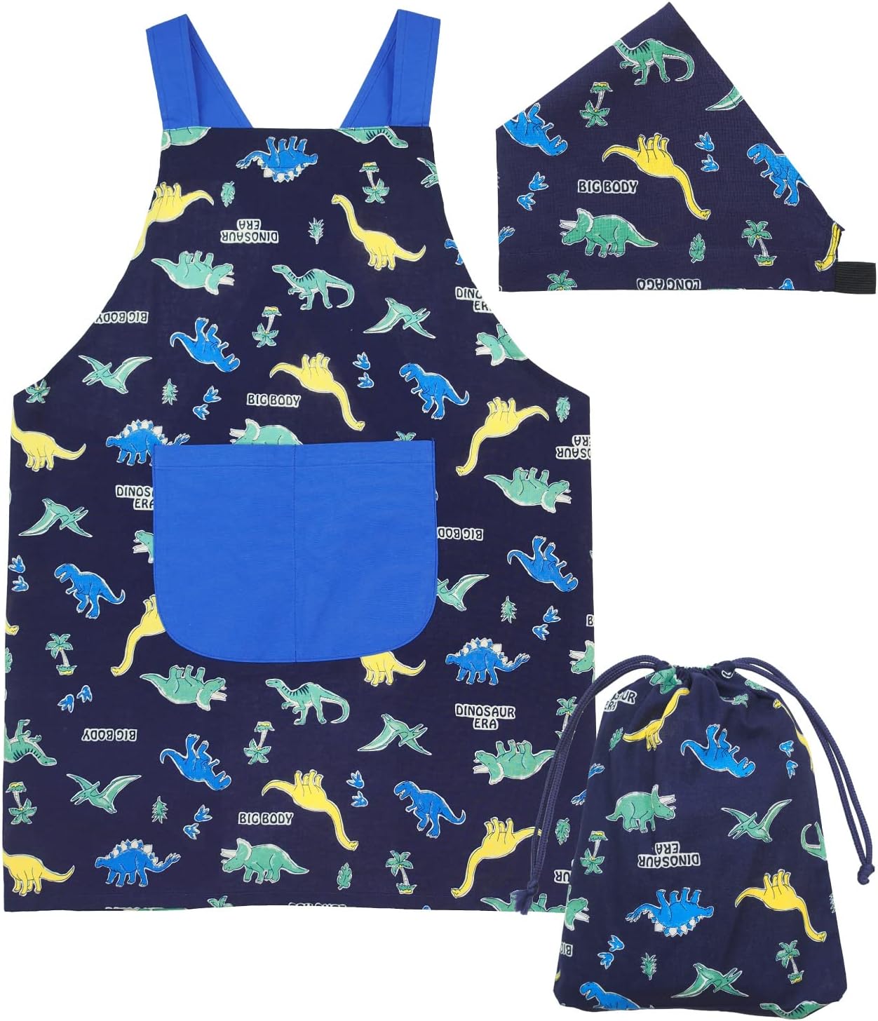 エプロン・三角巾 UMIGASUKI Amazon.co.jp: [ON NISHIKI] キッズエプロン 子供用 3点セット