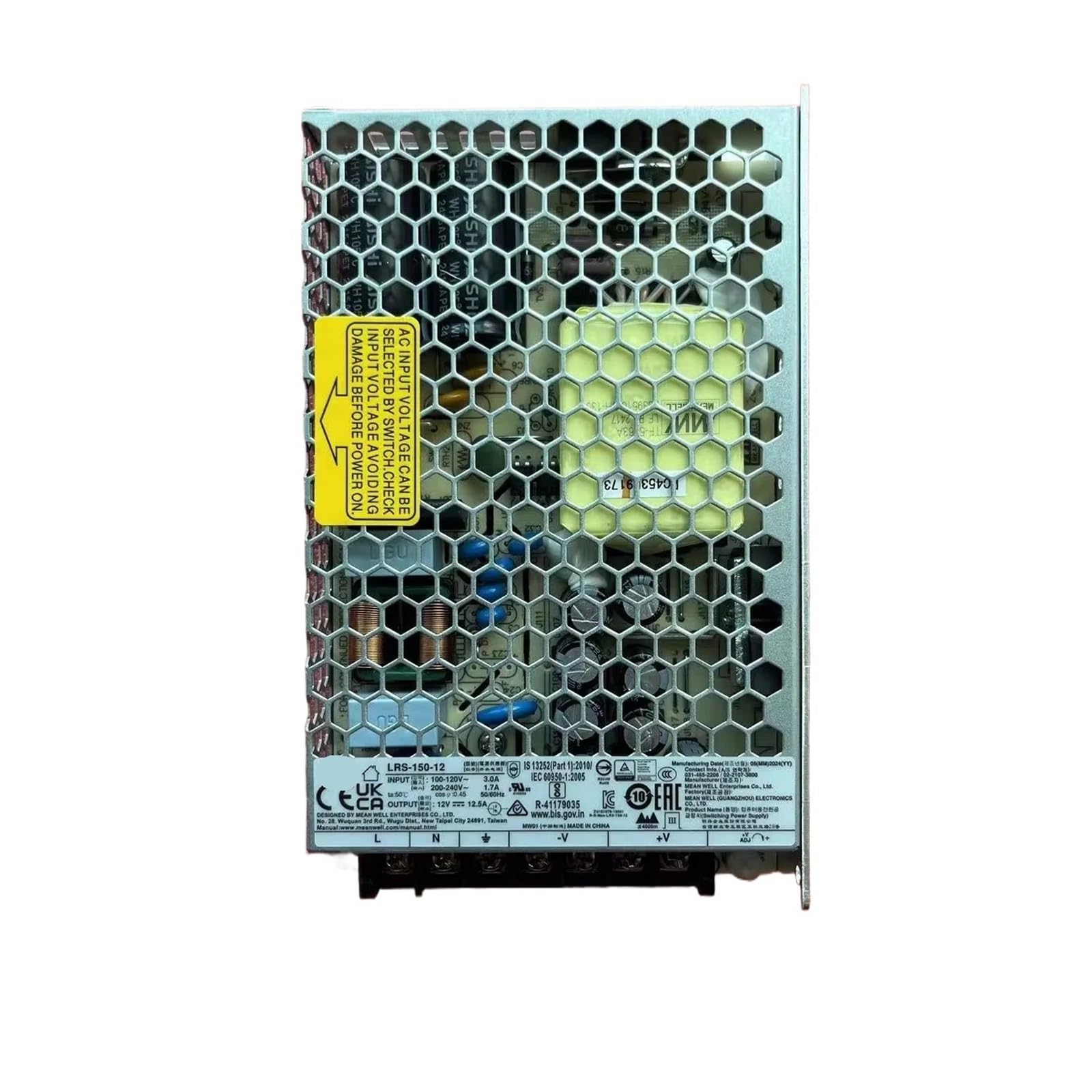 Alimentation 150W série LRS-150 avec boîtier profil bas et dissipation thermique