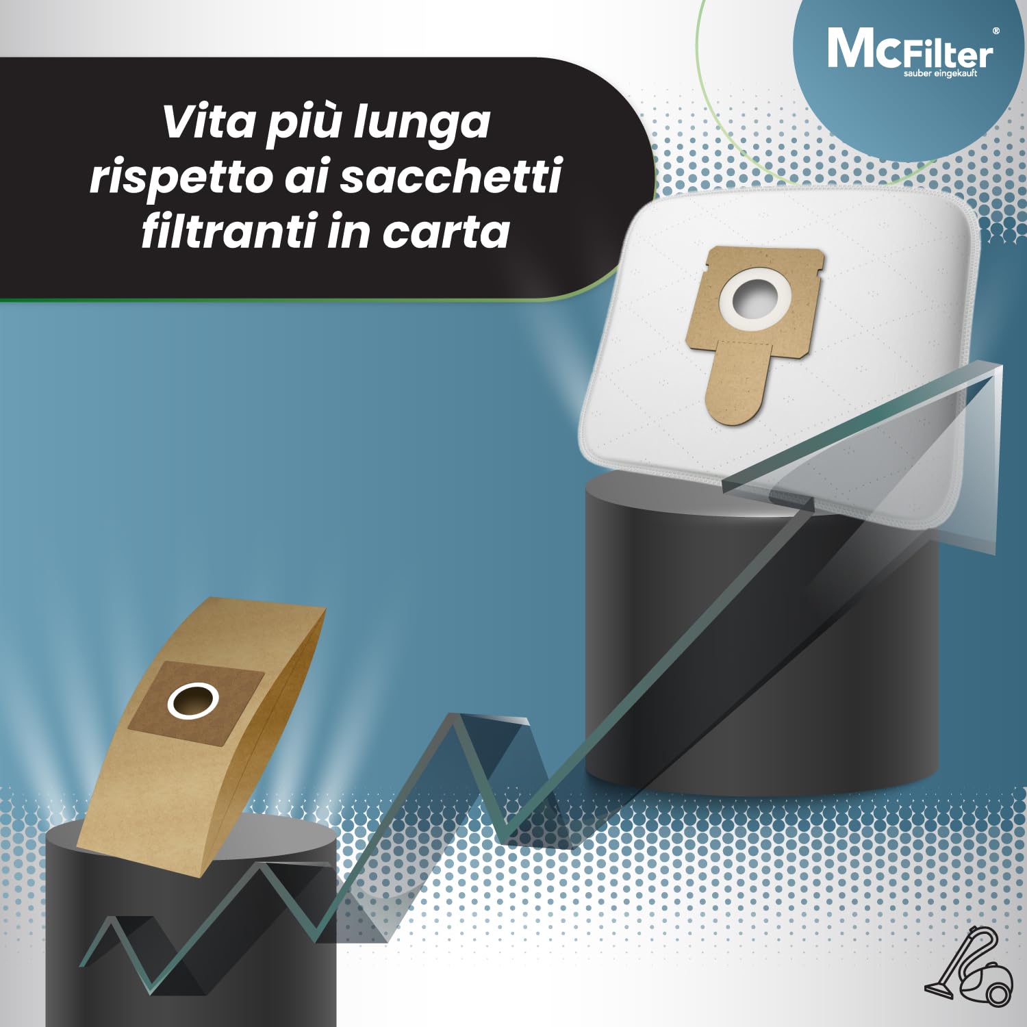 Sacchetti Per Aspirapolvere Primebag Compatibili Con Swirl X351. Scegli Tra Confezioni Da 10, 20 O 30 Pezzi.