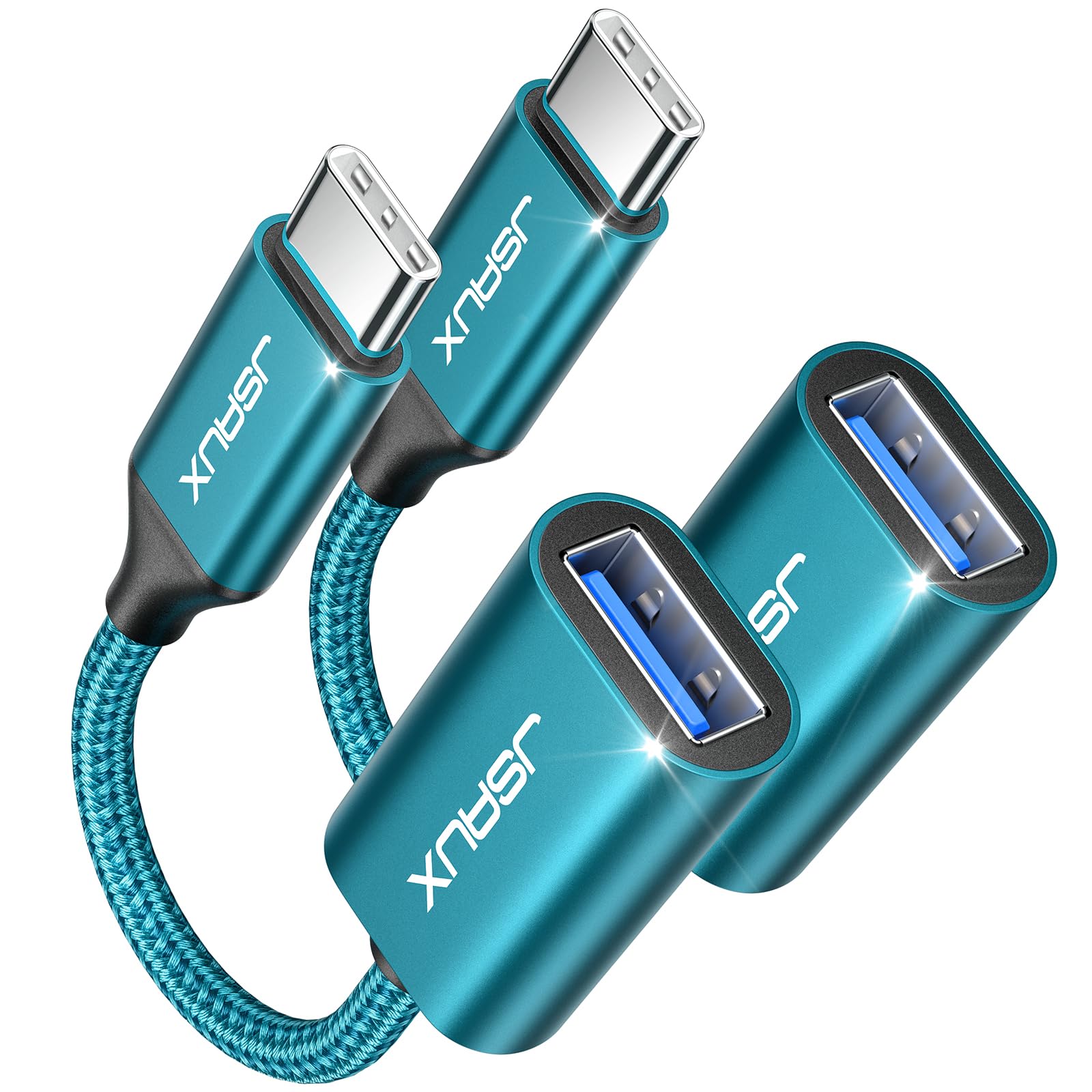 JSAUX USB-C to USB 3.0 Adapter, 2-Pack | Mubboo