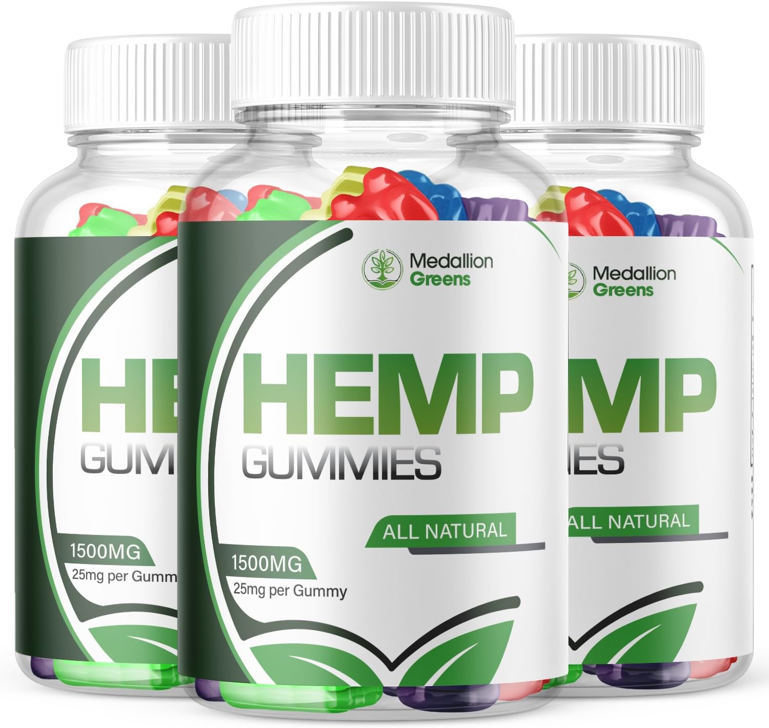 (3 Pack) Medallion Greens Hemp Gummies Medallion Greens