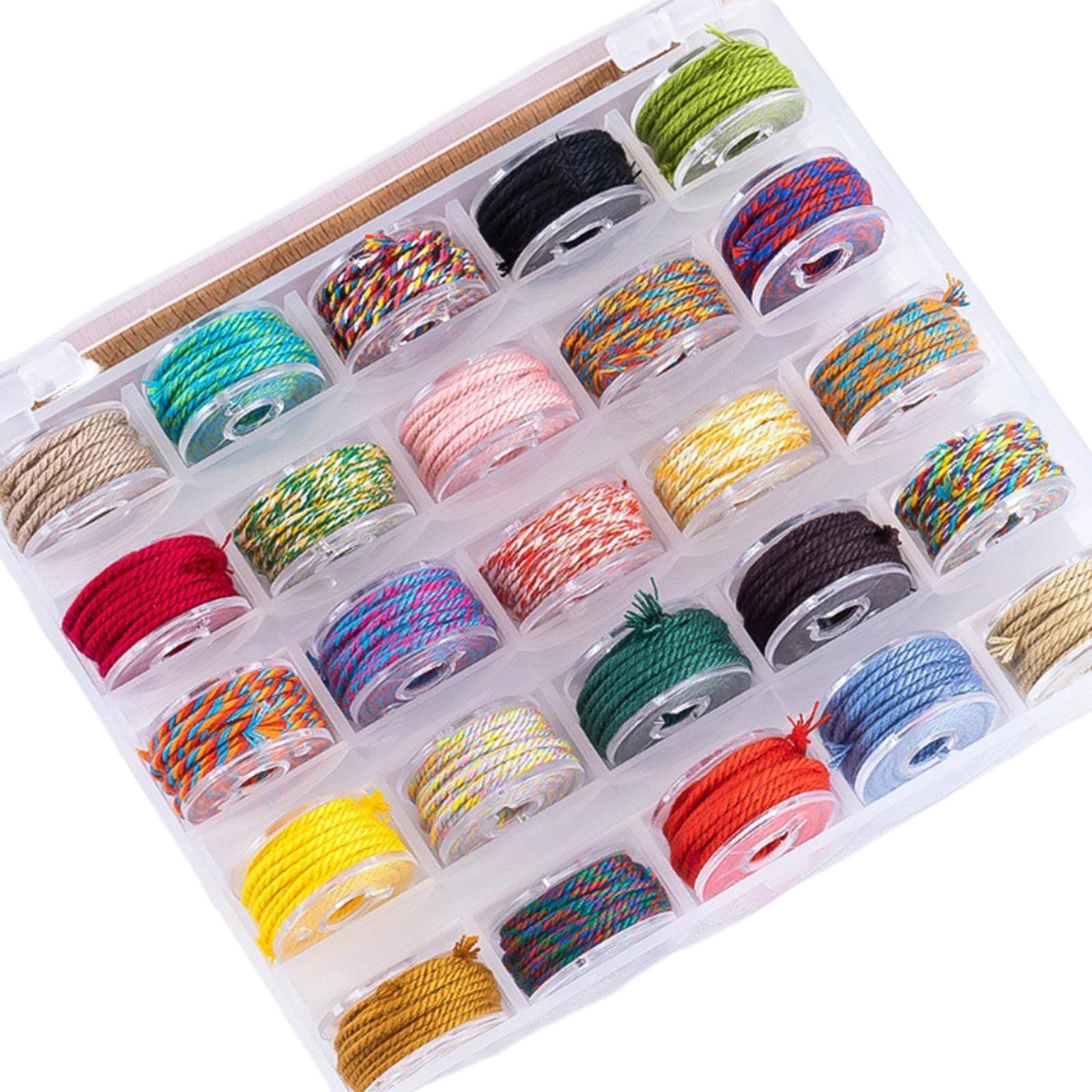 Buxuaaaa Saturation Craft Cord Set with 25 Color for Enthusiasts and Gift Creation Jewelry Making Rope