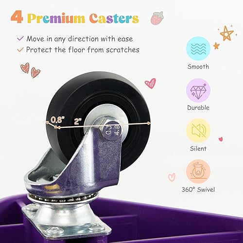 Vista 3 de Costzon Patinete de polipropileno para niños pequeños + PVC + metal