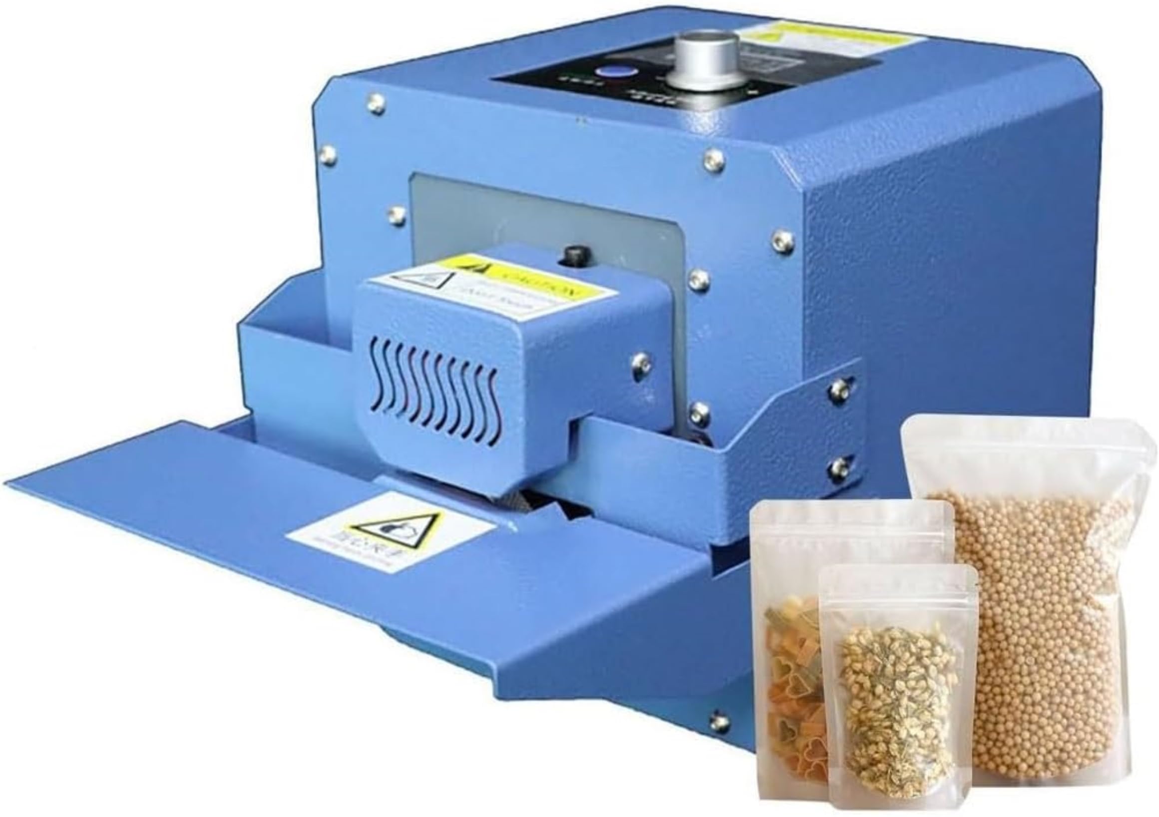 Sigillatrice a Caldo Automatica da 300 W per Sacchetti in plastica, sigillatrice Continua per Alimenti (5 m/min), sigillatrice Industriale a Nastro per Sacchetti e pellicole in PVC~/