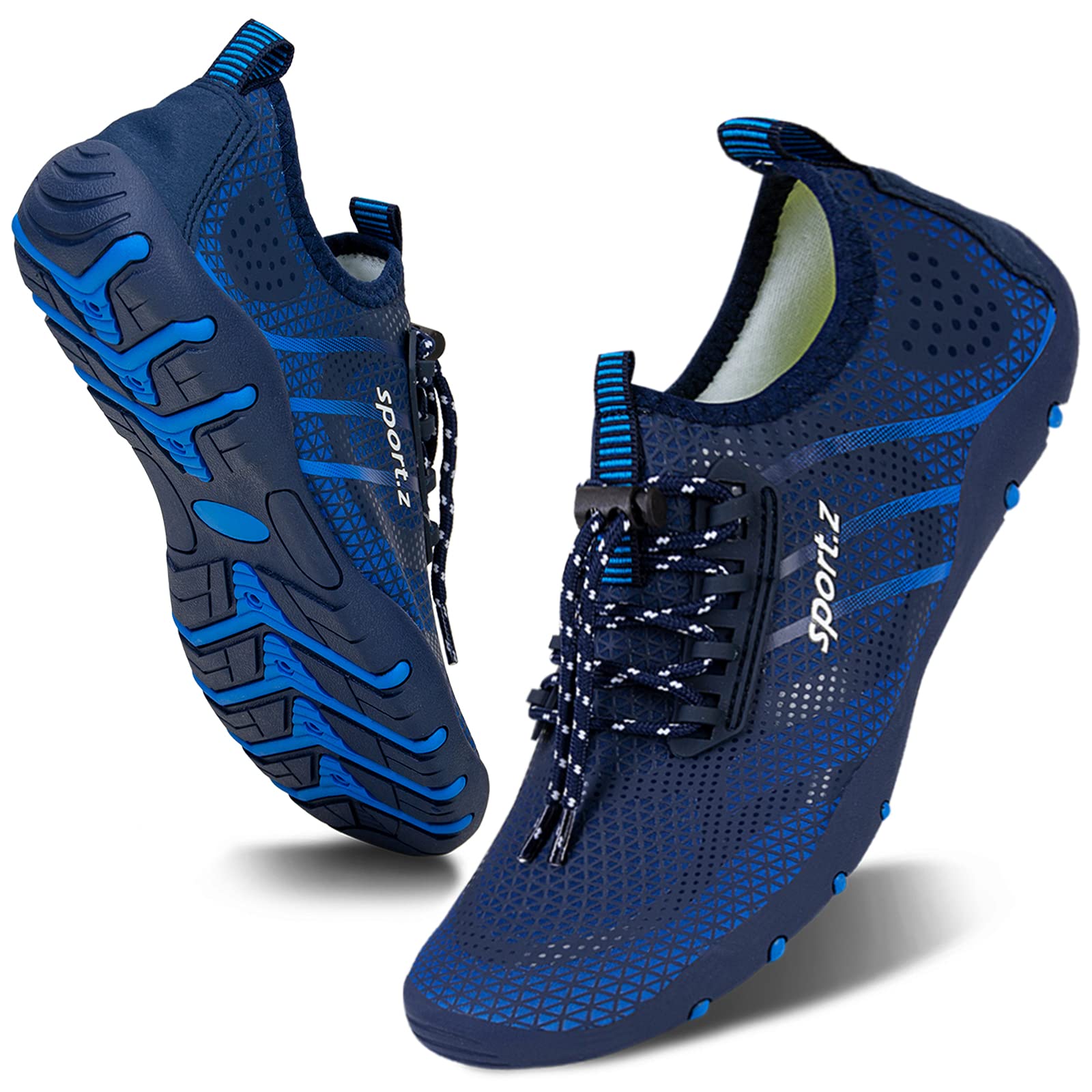 WateLves Water Shoes Mens Womens Barefoot Beach Swim Shoes Quick-Dry Aqua Socks Pool Shoes for Surf Yoga Water Aerobics