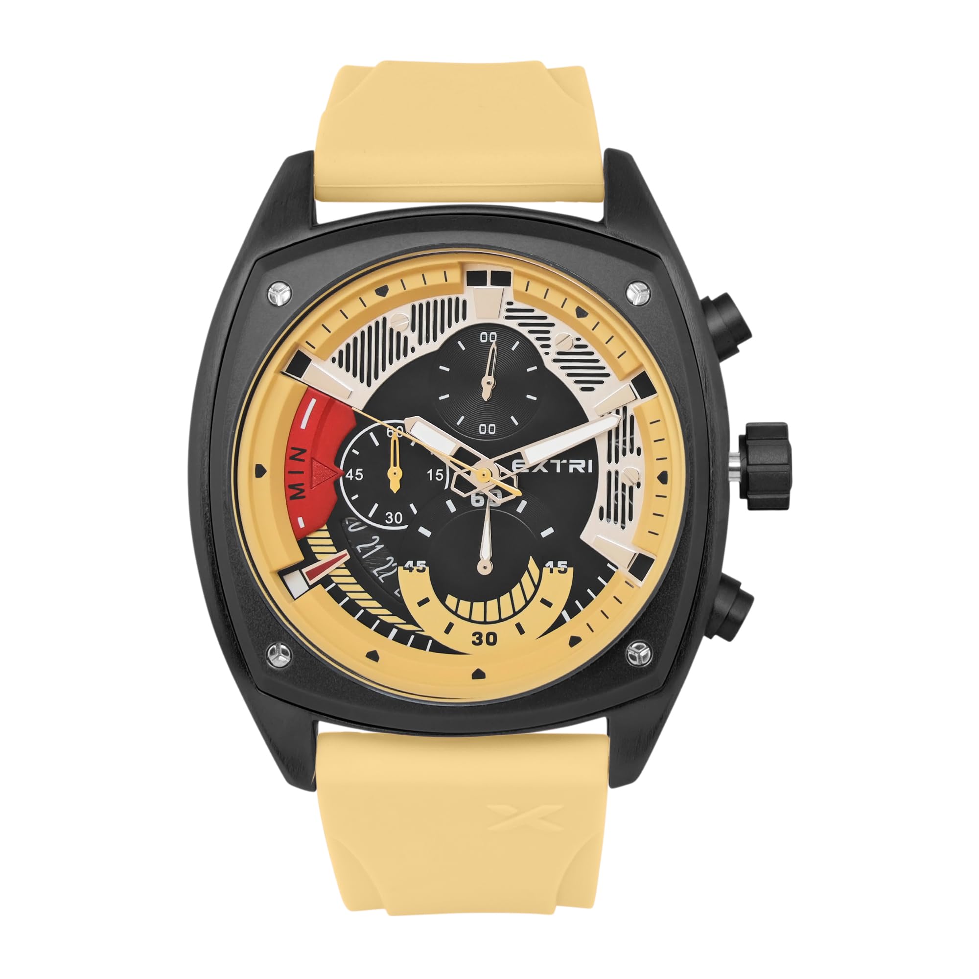 ザ・モスト・ヘイテッド　ポリフィア Buy EXTRI Analog Black Dial Men's Watch-X6056-F at Amazon.in