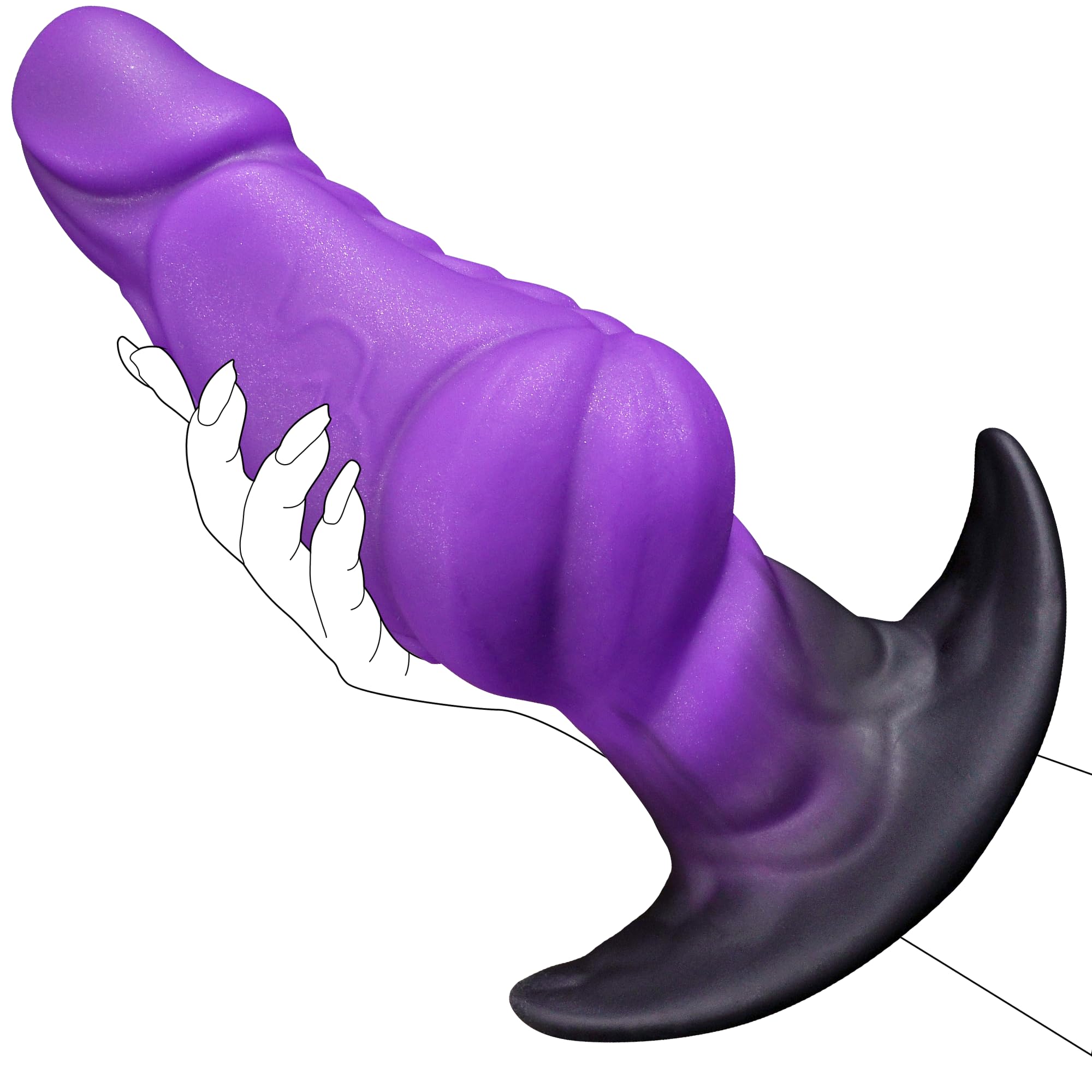 Amazon.com: 6.7" Large Butt Plug Anal Plug, Huge Silicone Buttplug for  Long-Term Wear, Fantasy Tentacle Monster Dildo with Knot, Massive Realistic  Anal Stretcher Prostate Massager, Sex Toys for Men Women : Health