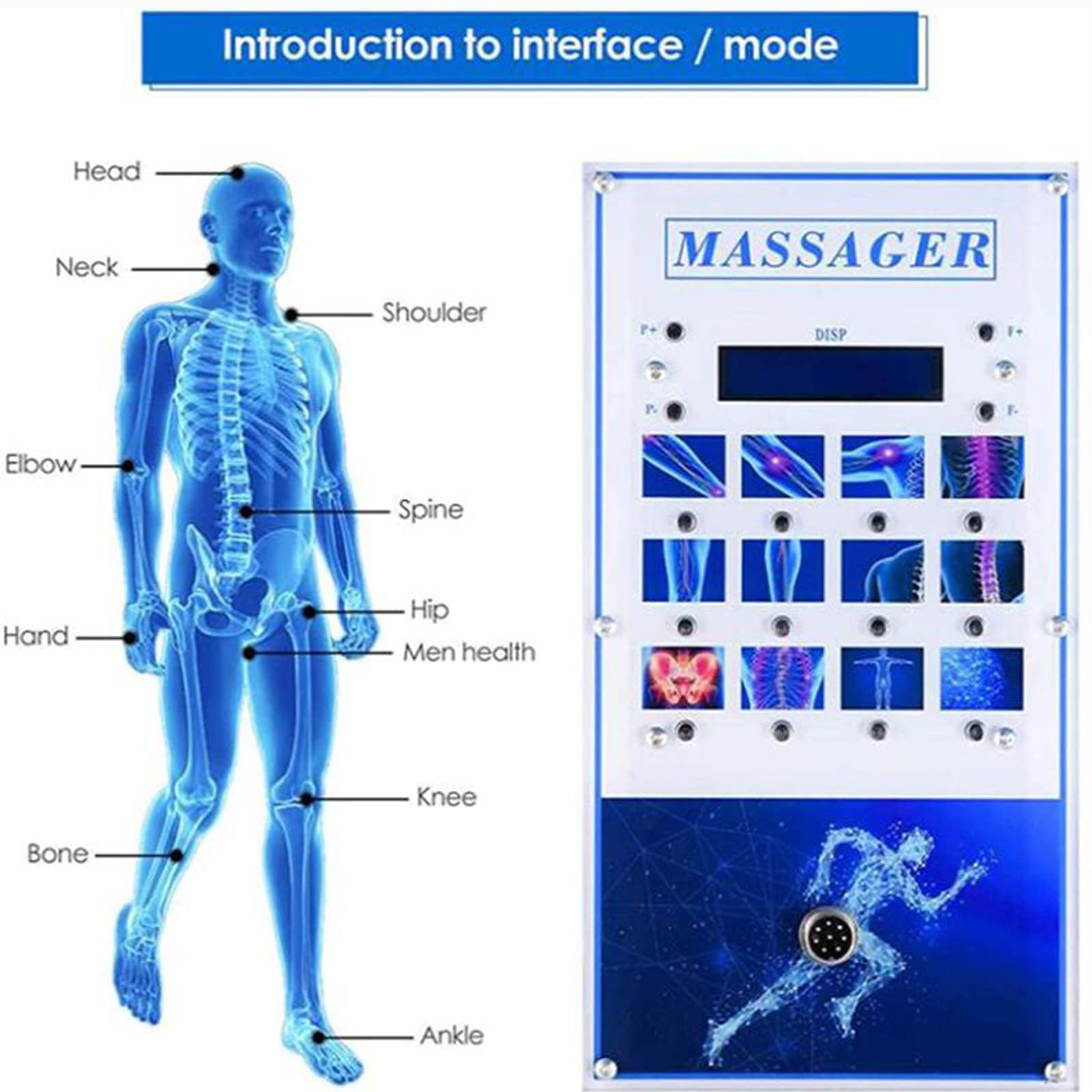 Shock Pulse Wave Therapy Maszyna Elektromagnetyczna Ed Shock Pulse Wave Maszyna do Terapii Ed,MasażEr łAgodząCy BóL MięśNi CiałA Z GłOwicą MasująCą,Lekki I PrzenośNy,110v