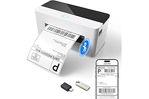 Wireless Bluetooth Label Printer - Crystal Clear Prints | Designed for Efficiency & Speed