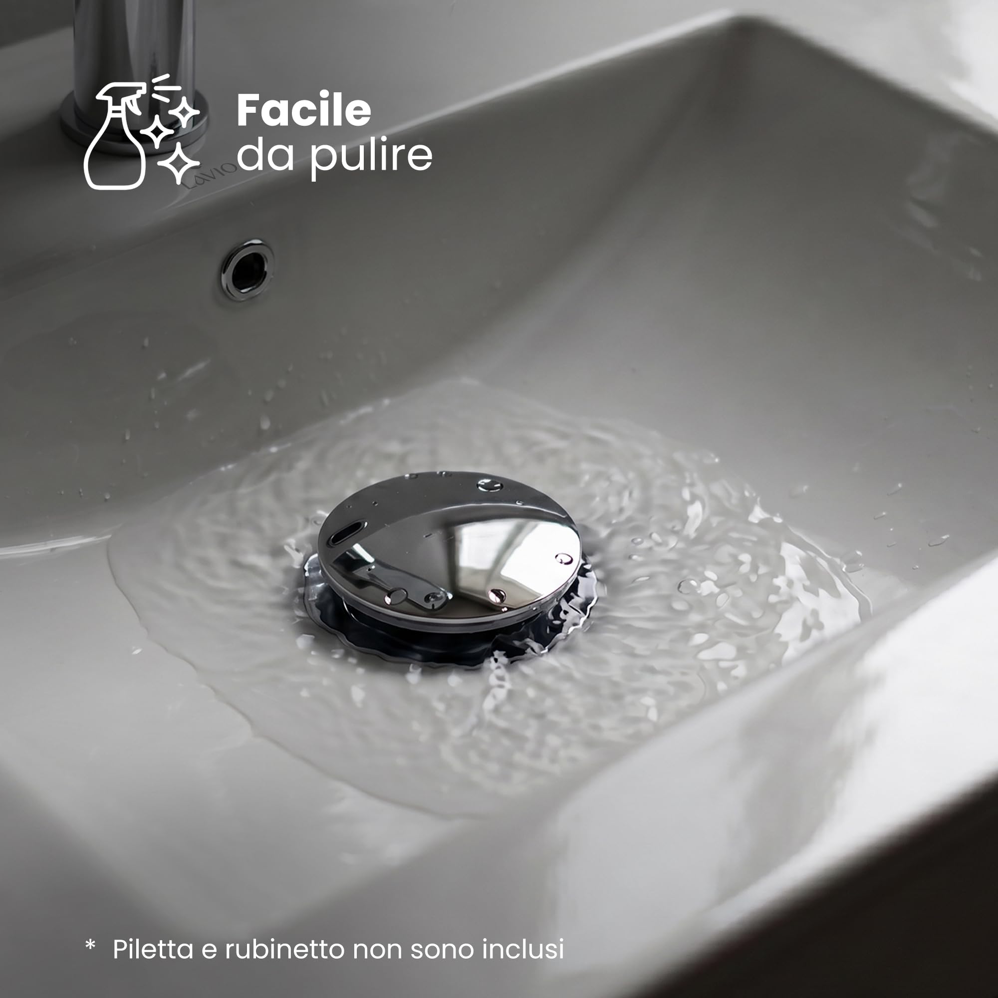 AKORD Lavabo da Incasso NORDIS Rettangolare in Ceramica per Mobile Bagno, 61x46,5x17 cm, Bianco Lucido