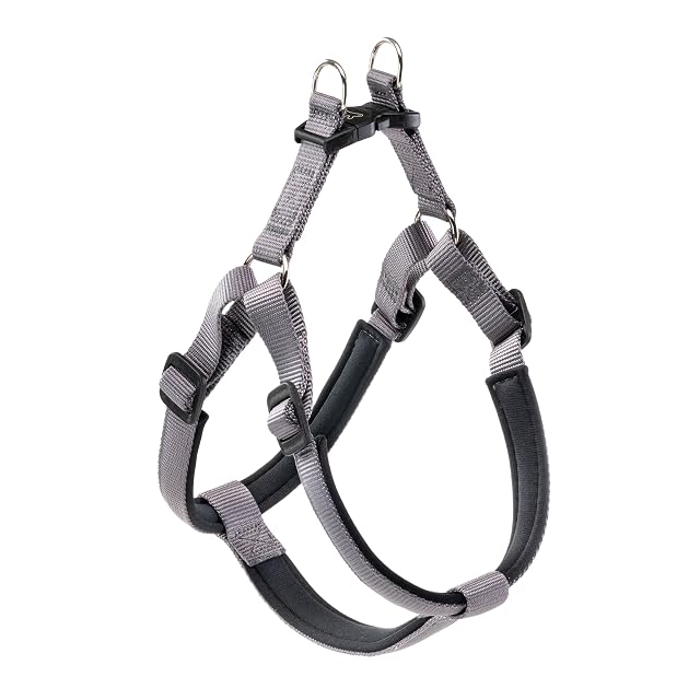 Ferplast Arnés para Perros Daytona, Arnés para Perros Mediano y Grande, Acolchado, Ajustable, Gris
