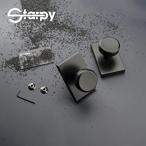 Miniatura 4 de Perillas de puerta negras interiores,Manijas de puerta interiores para armario,Manija de puerta Pismo