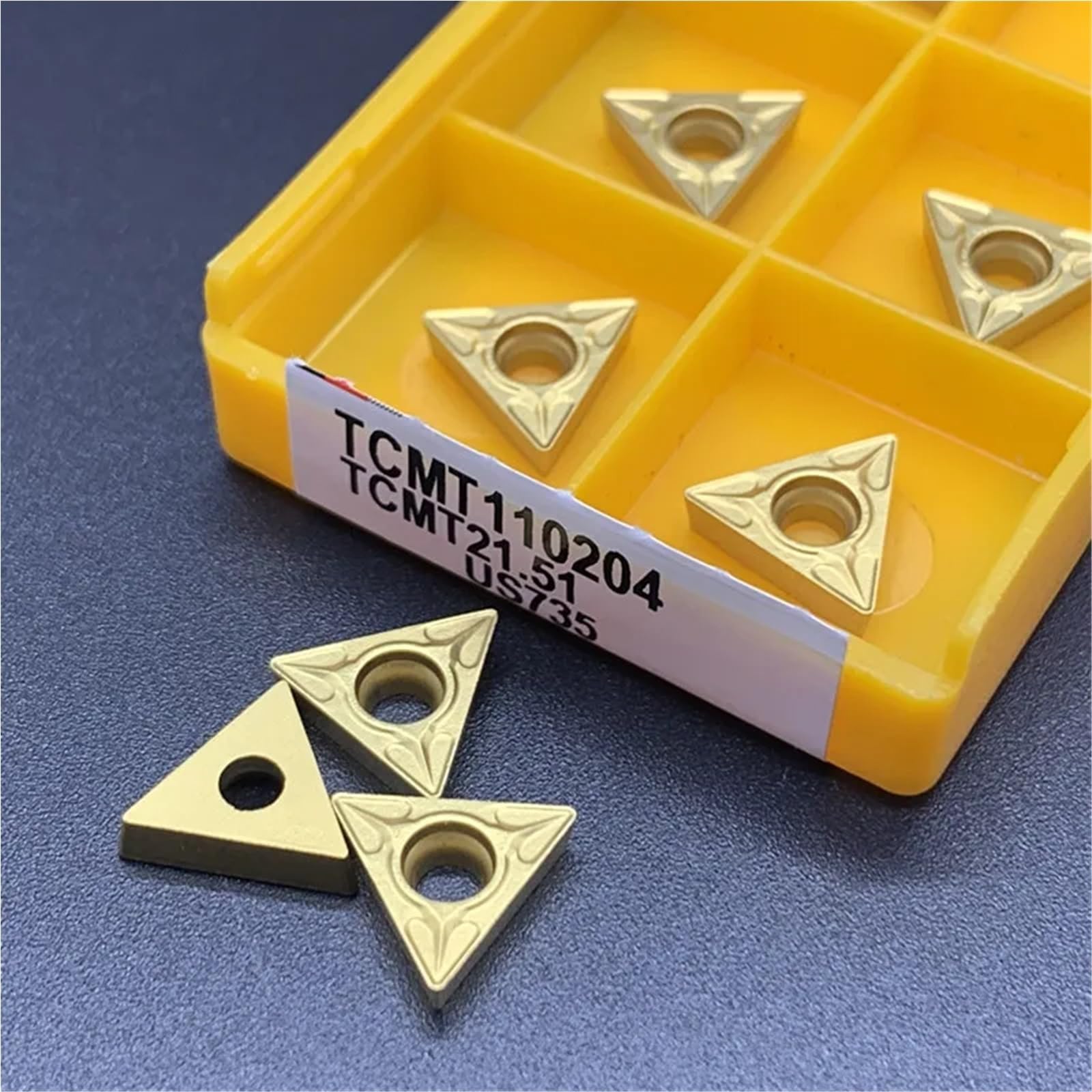 płytka tokarska, 10 sztuk TCMT110204 TCMT16T304 TCMT16T308 UE6020 Wkładka z węglika spiekanego Tokarka Toczenie CNC Maszyna Narzędzie do cięcia 110204(TCMT16T308 VP15TF)