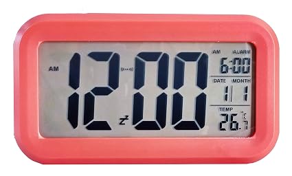 Ajanta Quartz Plastic Digital Alarm and Table clock, (13 x x