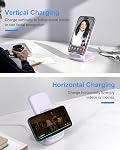 NANAMI Fast Wireless Charger, 15W Max Wireless Charging Stand for iPhone 17/16 Pro Max/15/14/13/12/11/XR/XS/8, Phone Charger Holder for Samsung Galaxy S26/S25/S24/S23 Ultra/S22/S21/S20, Pixel 9 8 7 6