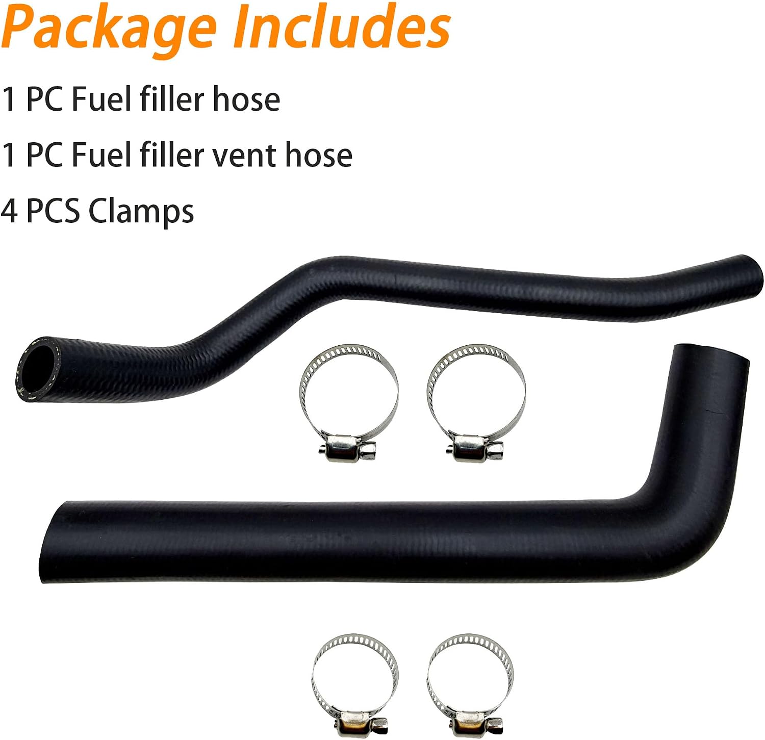 Fuel Filler Hose and Vent Hose Compatible With Jeep CJ5 1978-1983 for CJ7 1978-1986 15 Gallon Replace# 5357970 J5357970 17740.03 5357971 J5357971 17741.01