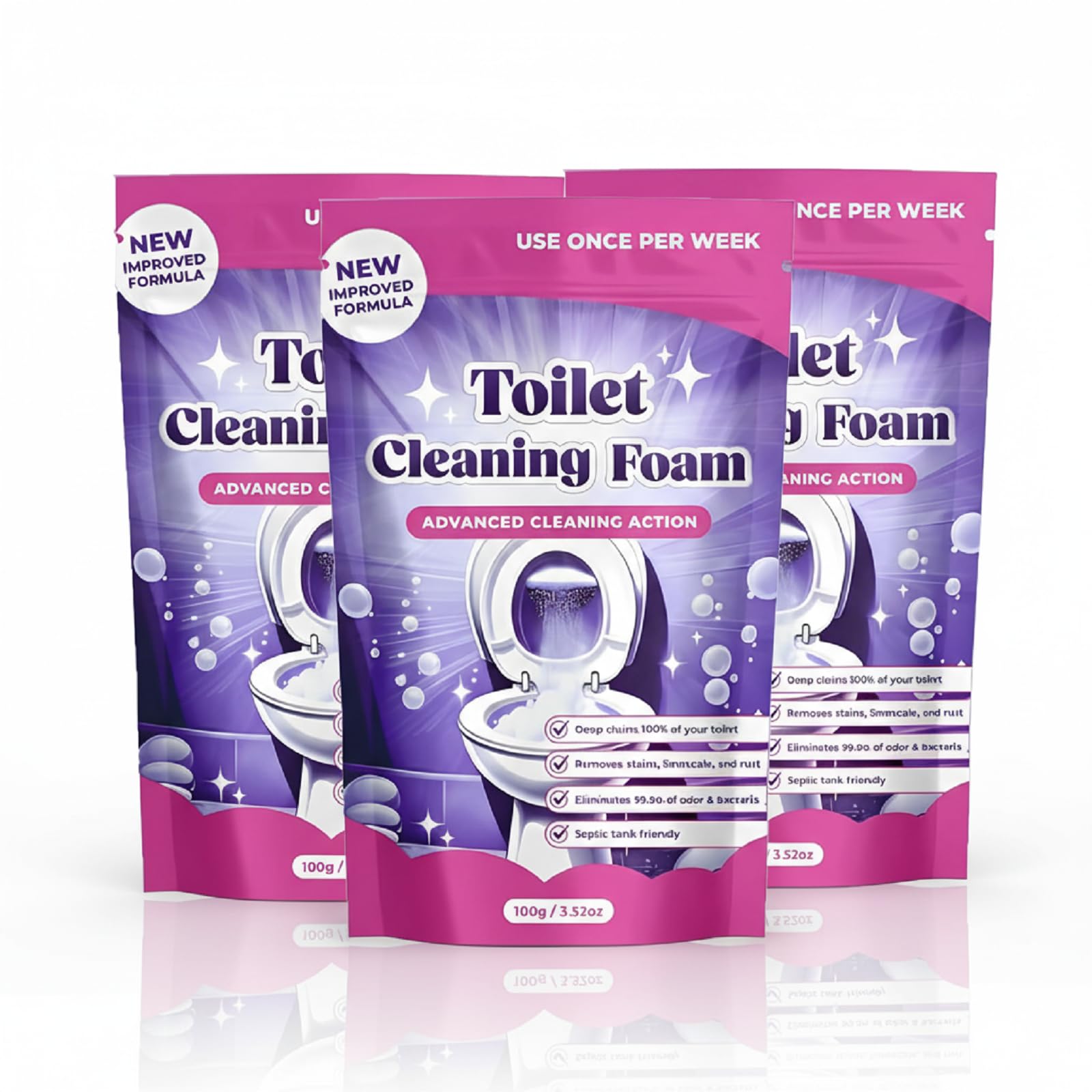 Fizzclean Wc-Reiniger, 2026 Neu Fizzclean Wc-Schaumreiniger, Fizzclean Toilet Cleaner, Fizzclean Toilet Cleaning Foam, Fizzclean Toilettenreiniger, Dass Ihre Toilette länger Sauber Bleibt(3PCS)