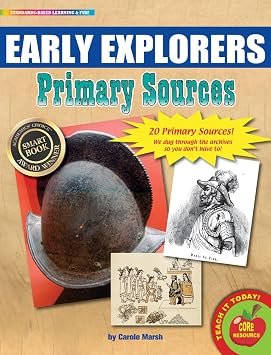 Gallopade Publishing Group Historical Documents Early Explorers Primary Sources Pack 9780635125996