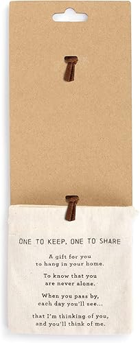 Miniatura 5 de DEMDACO Forever My Friend Always Sister - Juego de 2 adornos de gres (2 x 2), color blanco