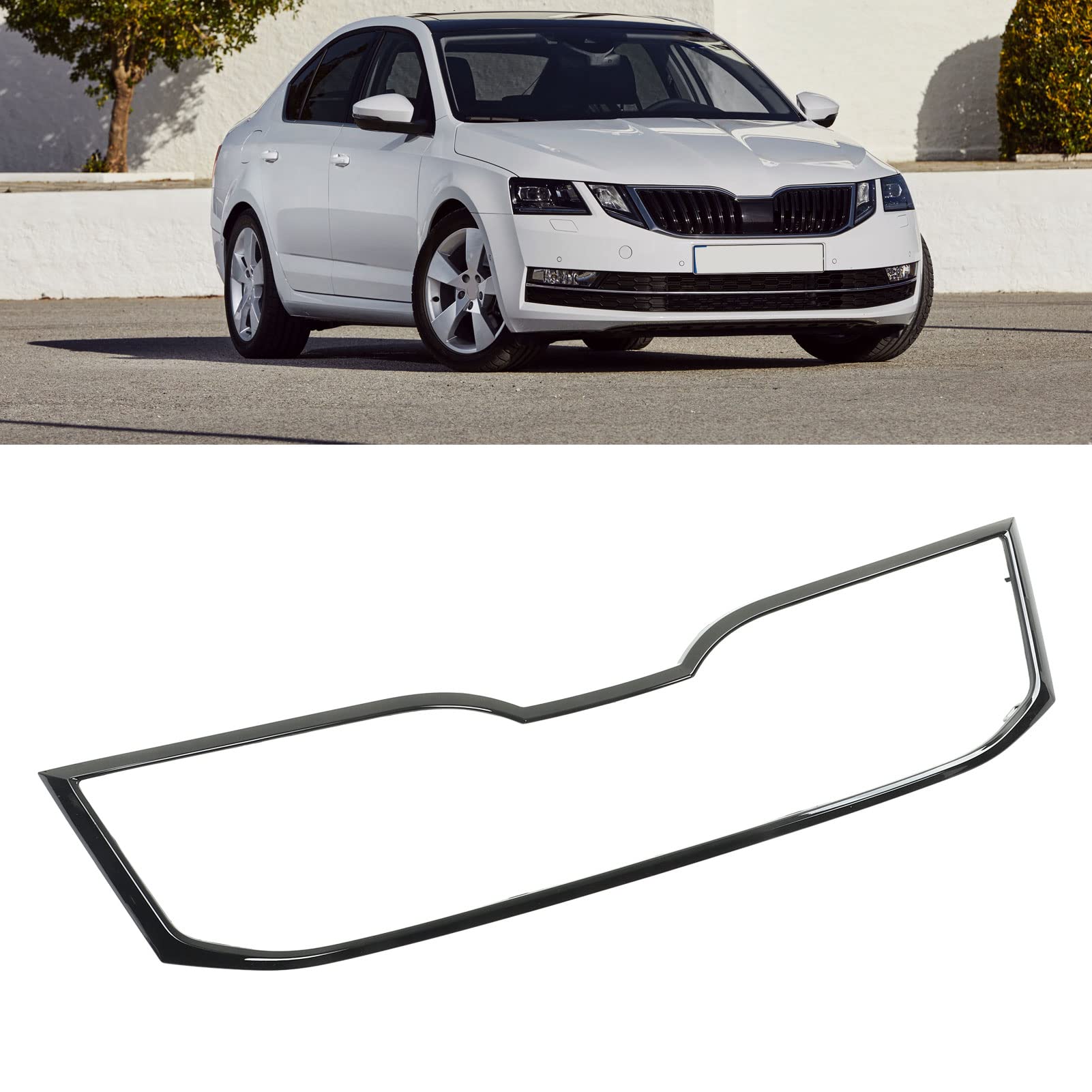 Przedni Grill Zarys Osłona Wykończeniowa 5E0853761E041 Zderzak Górny Grill Wymiana Ramy Grilla dla 5E Facelift