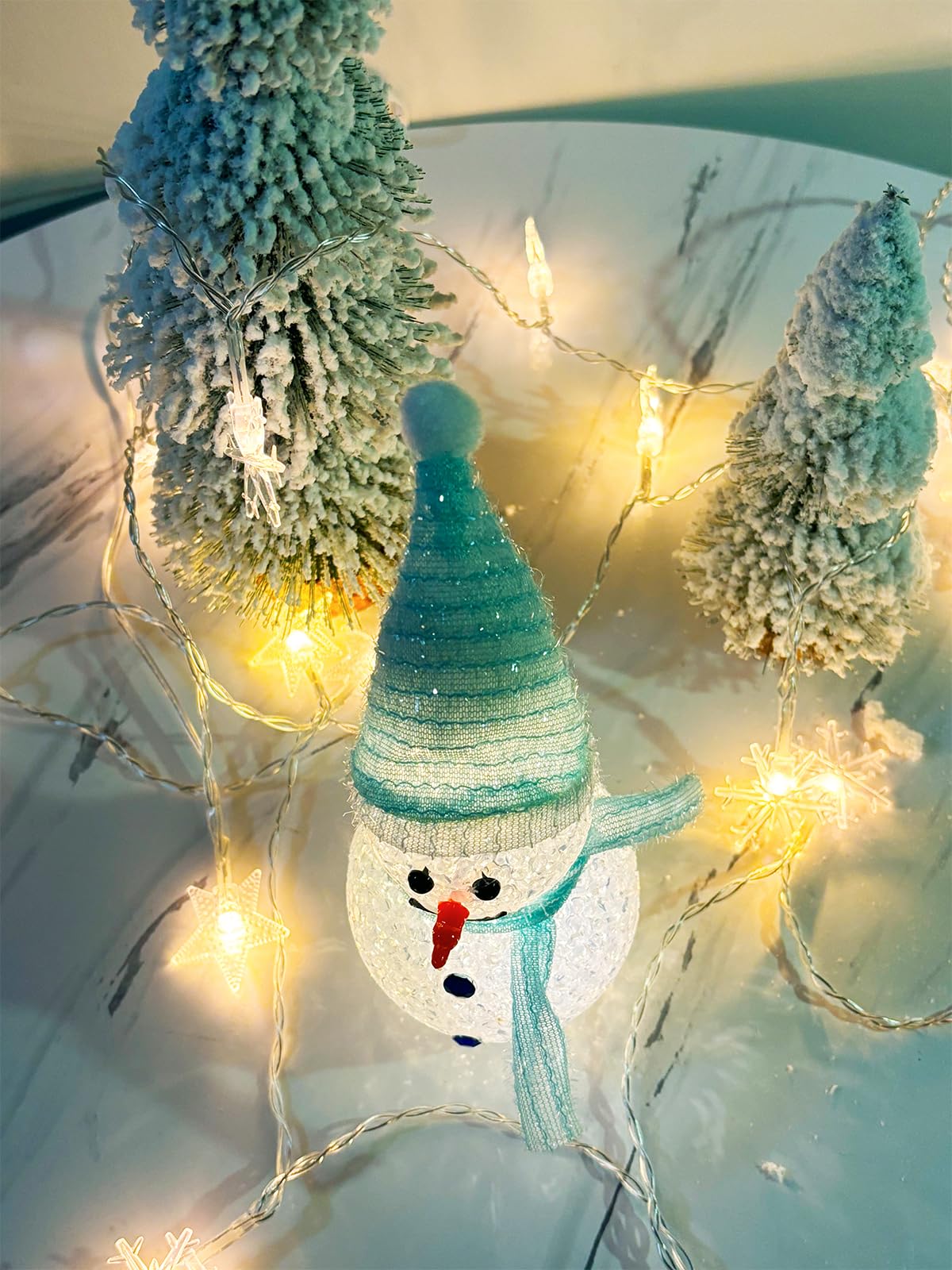 Amazon.co.jp : Lanito クリスマスライト 雪だるまライト 卓上 置物