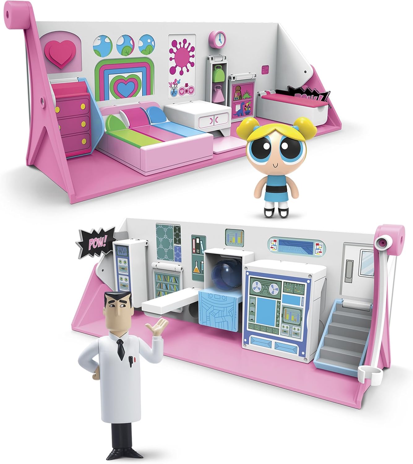 The Powerpuff Girls 6028023 Flip to Action Doll Play Set