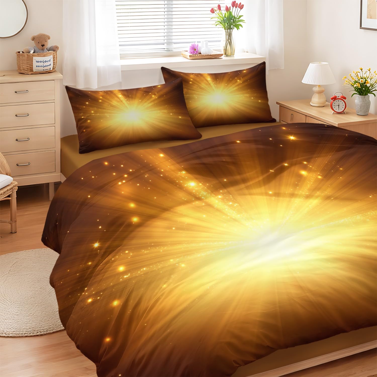 Housse de couette enfant tech 220x240 cm dynamique avec ses taies d'oreillers assorties