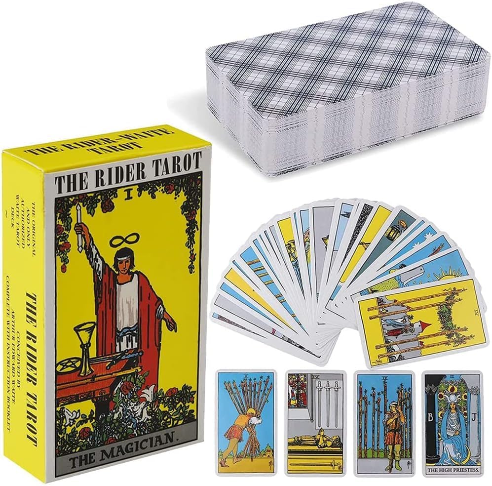 Tarot Cards Vintage Smith Waite Rider Centennial Tarot 78 Waite Tarots Deck with English Guide manual, Tarots Card Set, Tarot for Beginners, Mystical Taro, Runic Taro for Beginners or Experienced