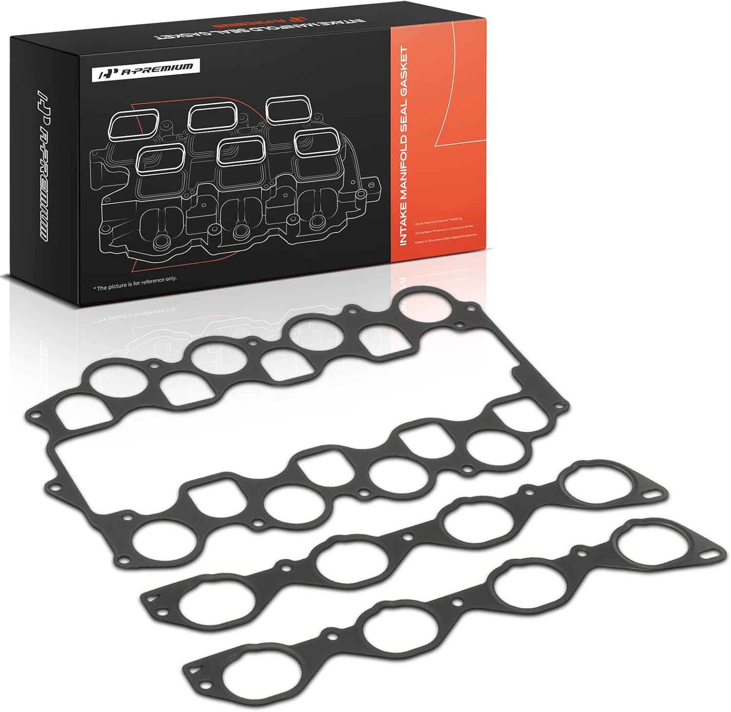 A-Premium Lower and Upper Engine Intake Manifold Gasket Set Compatible with Infiniti FX45 2006-2008, M45 2006-2010, 4.5L