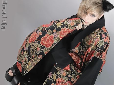 Deorart(ディオラート)和柄切り替え着流し3点セット Deorart ディオラート 和柄切り替え着流し セットアップ(上下