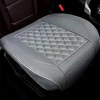 Cusaota 1 peça de capas de assento de carro protetores para bancos dianteiros, tapete de almofada de assento interior de carro de couro PU de luxo, compatível com 90% de veículos (Sedan SUV Truck Jeep