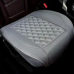 Cusaota 1 peça de capas de assento de carro protetores para bancos dianteiros, tapete de almofada de assento interior de carro de couro PU de luxo, compatível com 90% de veículos (Sedan SUV Truck Jeep