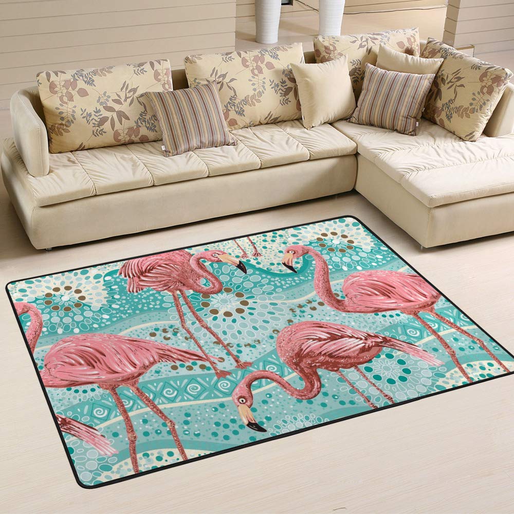 Grand tapis vintage floral pivoine Ruchen 60x39 inch pour salon et chambre