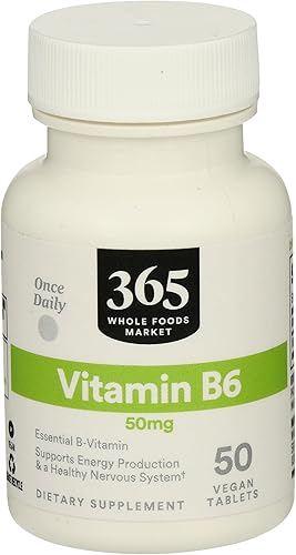 365 By Whole Foods Market, Vitamina B6 50 Mg, 50 unidades