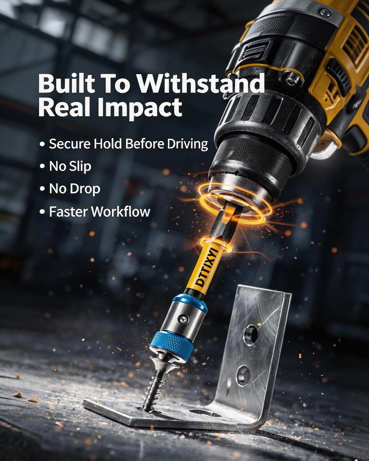 6PCS Screwdriver Head Magnetic Ring Set for Drill & Impact Driver, Power Mag Bit Ring 1/4 Hex Shank, S2 Steel Double Ended Phillips PH1 PH2 PH3 Bits (65mm & 3IN), Magnetizer