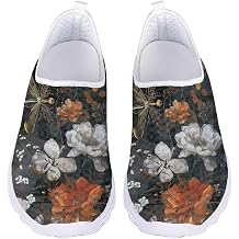 chaqlin Women's Athletic Walking Shoes Pirnt Slip On Casual Mesh-Comfortable Tennis Workout Sneakers