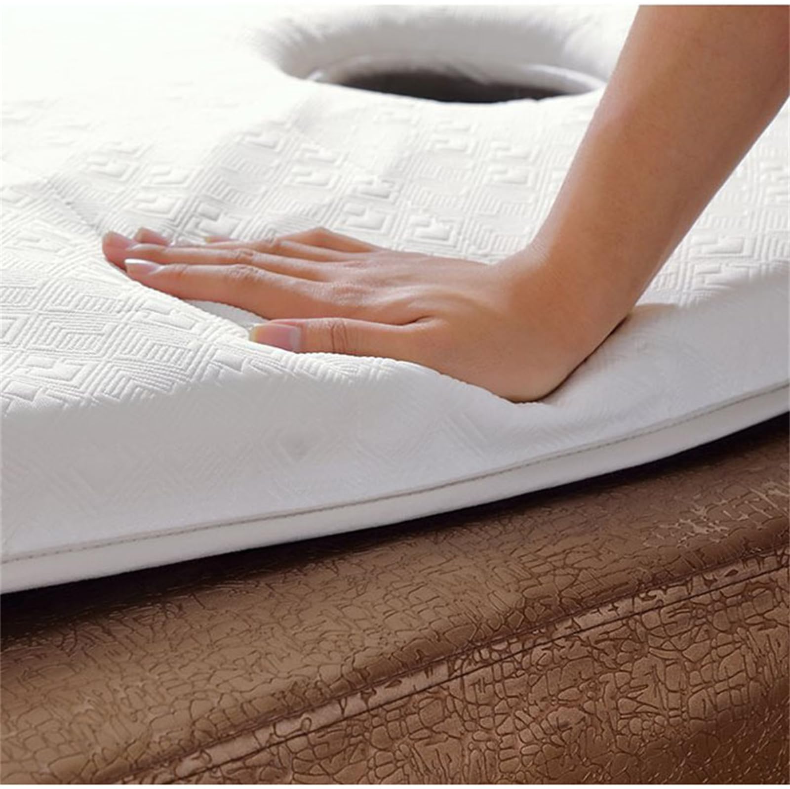 Surmatelas Pour Table De Massage Avec Trou Respiration Bandes Élastiques, Mousse À Mémoire Forme, 70x190cm