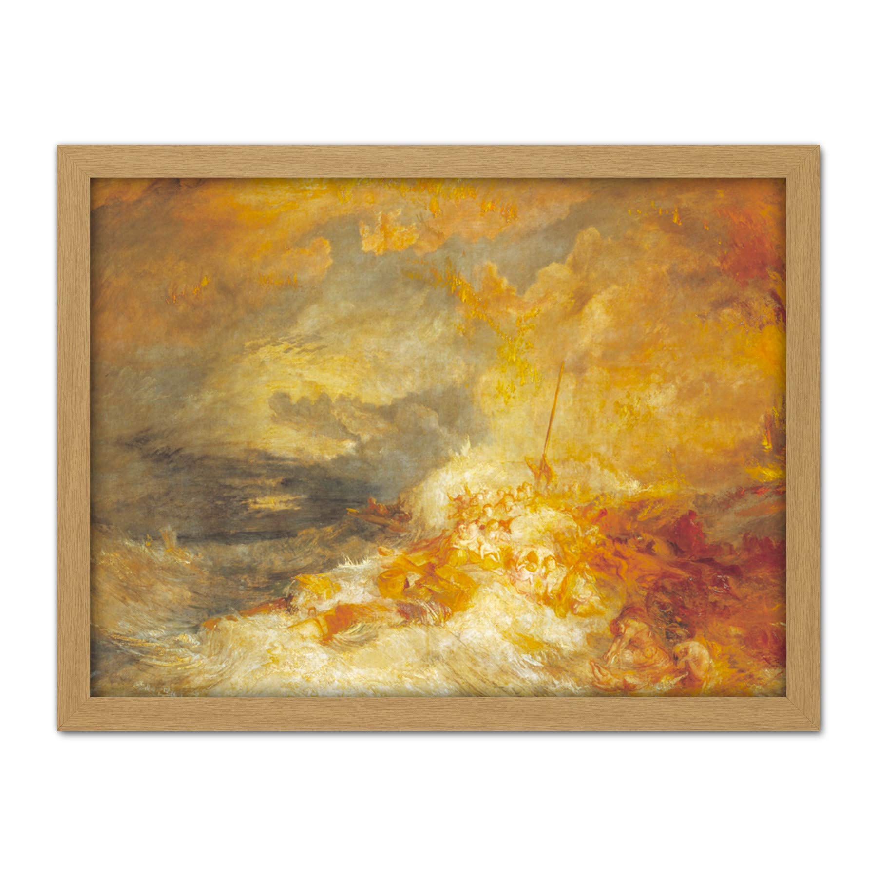 Turner A Disaster At Sea Large Framed Art Print Poster Wall Decor 18x24
