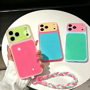 for iPhone 17 Pro Max Case,Green Pink