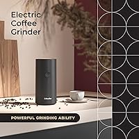 Vista 2 de Mueller Living - Molinillo de café eléctrico para especias, nueces, hierbas y granos de café, hoja afilada, acero inoxidable, color negro