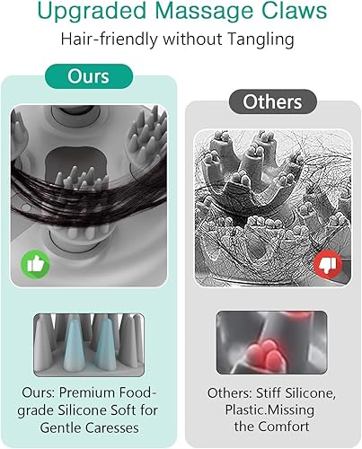 Miniatura 4 de ORAI - Masajeador eléctrico para gatos, masajeador de cabeza de mascotas de mano, masajeador eléctrico del cuero cabelludo para perros y gatos, con