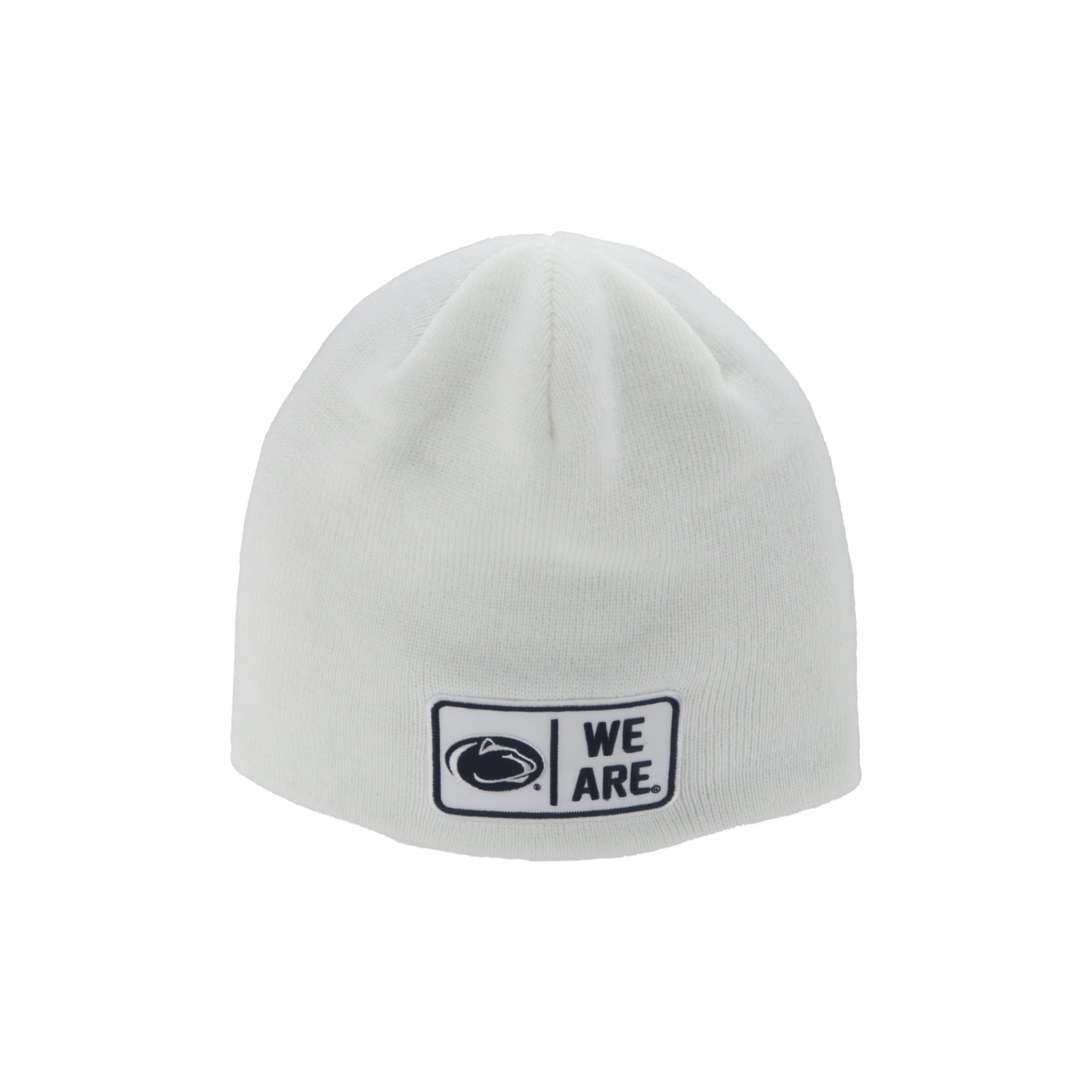 ZHATS Standard NCAA Officially Licensed Beanie Edge Patch Defer White