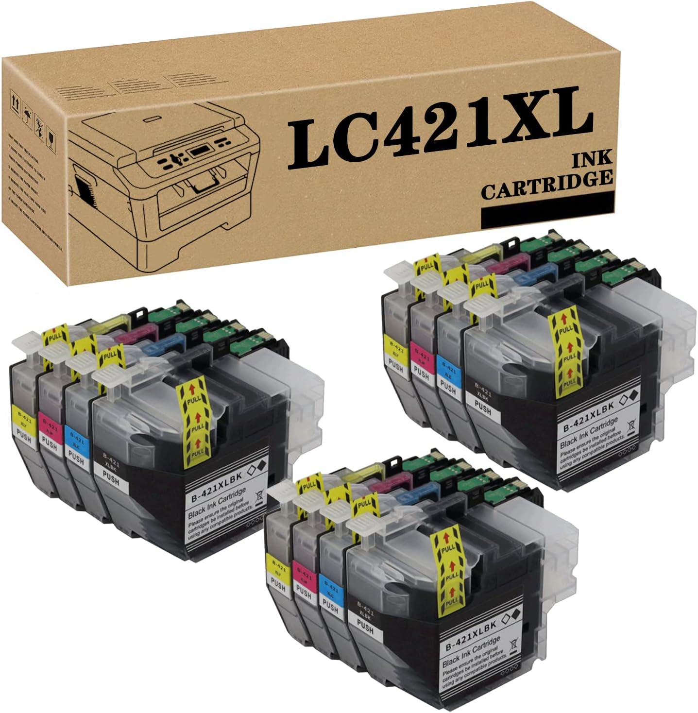Compatible Ink Cartridge Replacement LC421XL Suitable for Brother DCPJ1050DW MFC