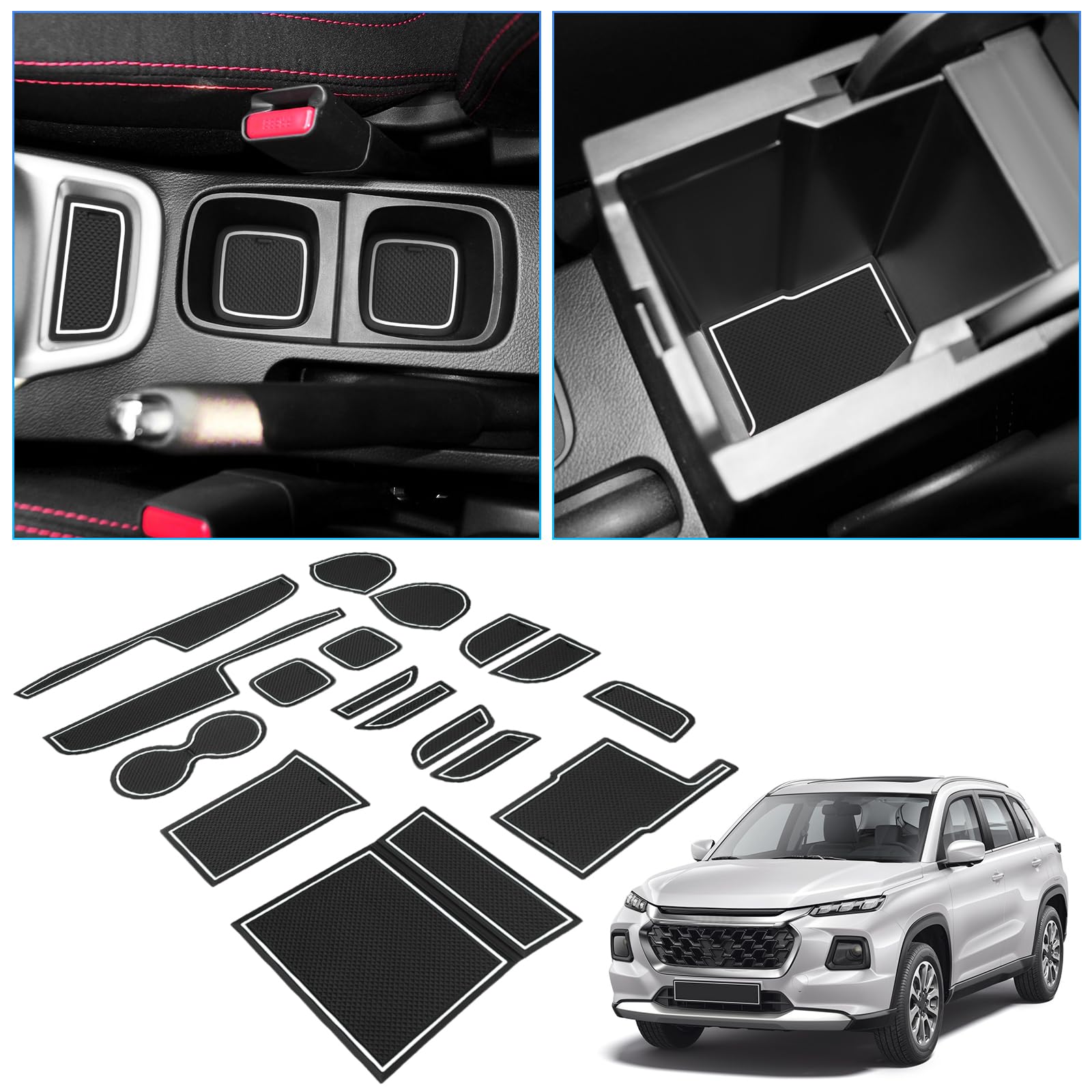 BIXUAN Compatible With Suzuki Vitara LY IV-4 Hybrid 2016-2025 Non-Slip - 6