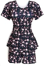 Swimming Women's Poly Cotton One Piece Swimsuit (XXXL) Multicolour