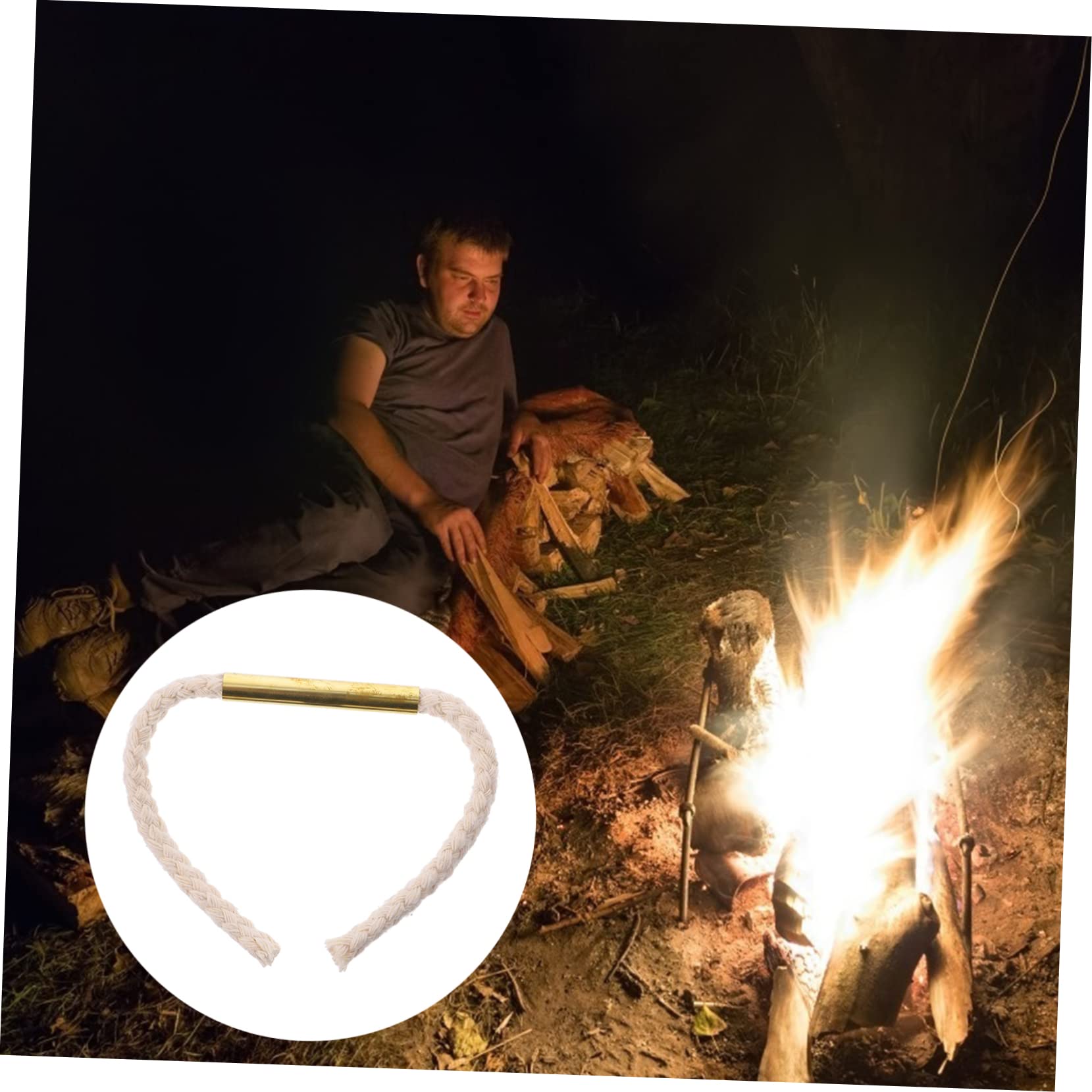 ibasenice Outdoor Survival Wick Cord Lighter Waterproof Wick Rope Compact Essential for Camping for Outdoor Enthusiasts