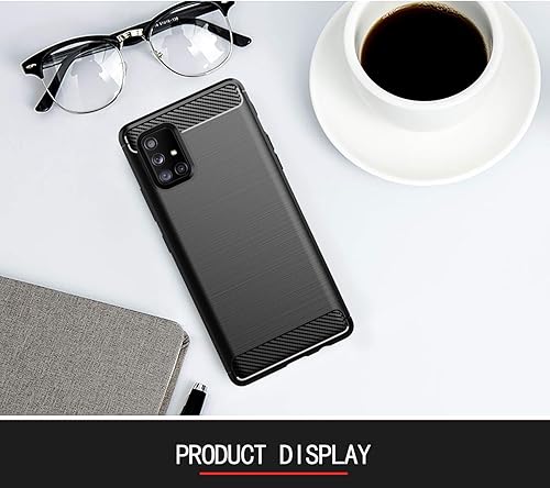 Miniatura 6 de MAIKEZI - Funda para Samsung A71 5G, funda para Galaxy A71 5G con protector de pantalla HD, M, TPU suave, delgada, a la moda, antideslizante, funda