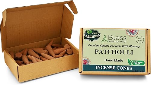 Miniatura 152 de Bless International Cedro 100% natural - Conos de incienso hechos a mano, sumergidos a mano, orgánicos, sin productos químicos para purificación