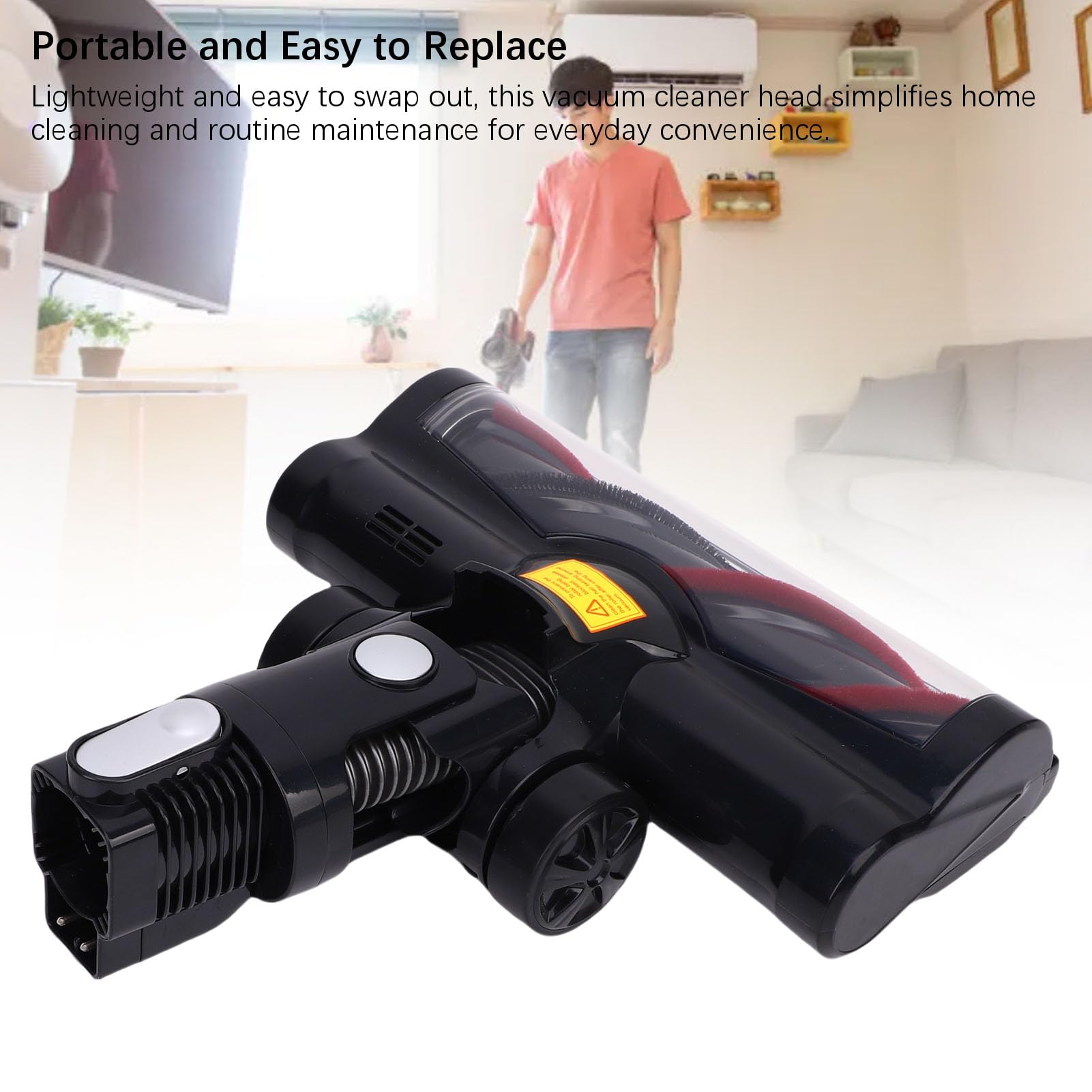 Cabezal de Cepillo para Aspiradora, Material ABS, Boquilla de Repuesto Universal para Aspiradoras Inalámbricas, Adecuado para Las Series N5 y N3, Ideal para Pisos de Madera y Alfombras