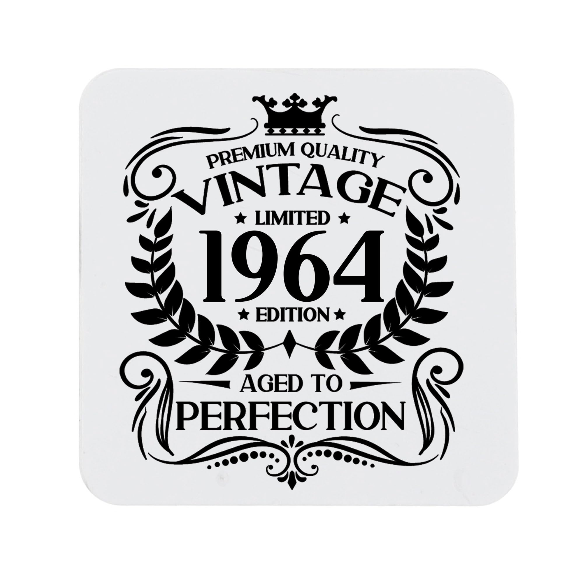 80th Birthday Gift for Men Vintage 1946 Aged to Perfection Engraved Slate Coaster Present for 80 Year Old Etched Natural Slate Placemat (Round Slate) — view 9
